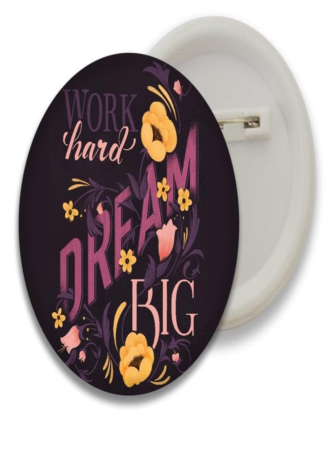 D2C® Plastic Motivational Quotes Round Pin Button Badge - Perfect for Boys, Girls, Men & Women Trendy Batches for Bags, Backpacks Ideal Birthday Gift, Party Favor Size 58mm Multicolor Pack of 5 D4 - Image 5